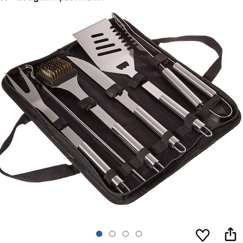 Home-Complete HC-1004 7 Grill Tool Kit-Stainless Steel
BBQ Accessories NWT